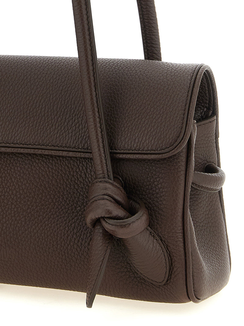 Jacquemus Le Turismo Long Shoulder Bag — Brown Hammered Calf Leather