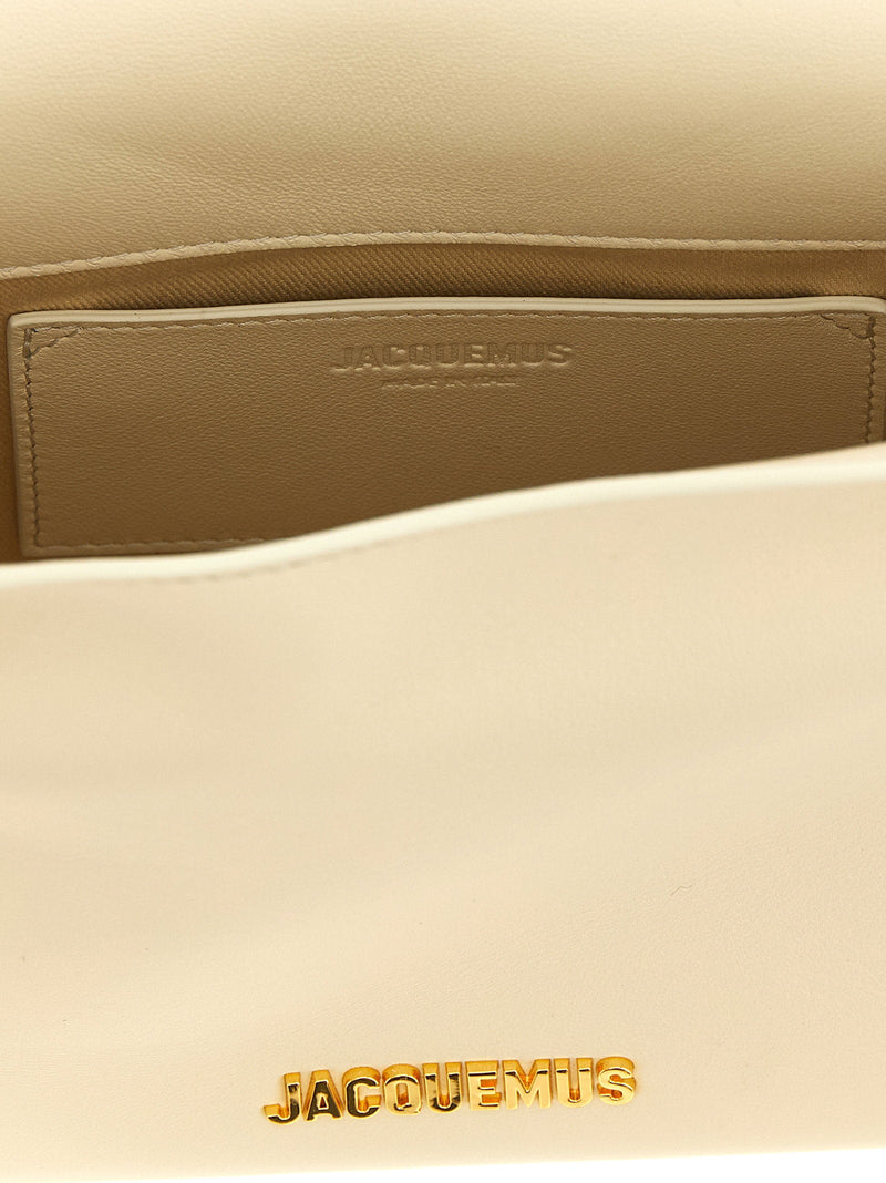 Jacquemus Le Sac Rond Carré Clutch — Beige Lamb Nappa Leather