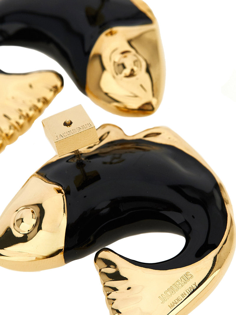 Jacquemus Earrings — Gold Gilded Copper