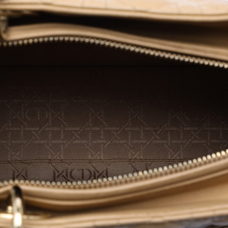 Large Lambskin Cannage Lady Dior - Image 4