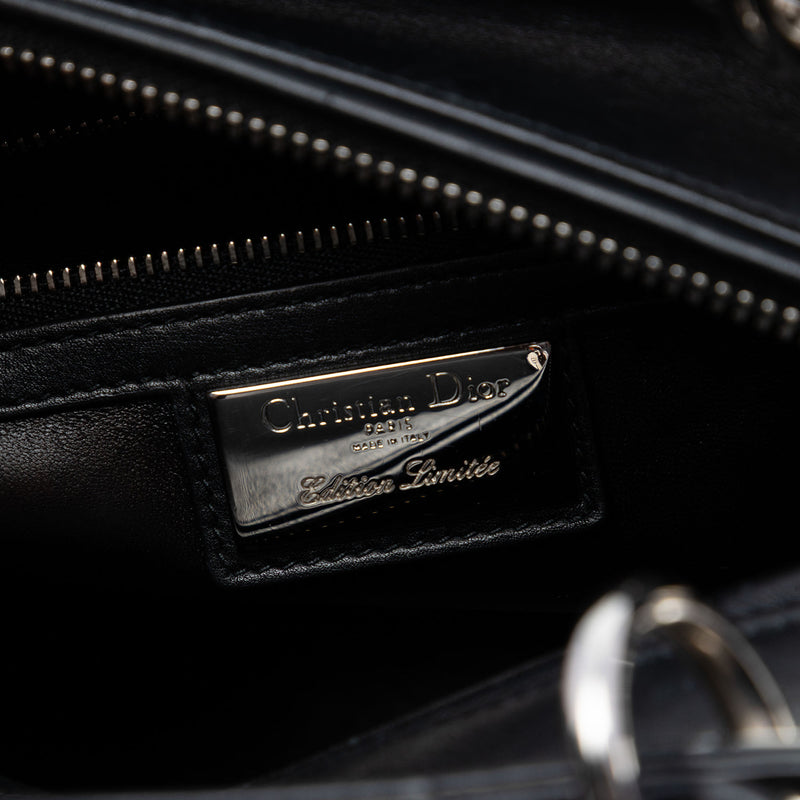Limited Edition Medium Smooth Calfskin Embroidered Beaded Floral Lady Dior - Image 6