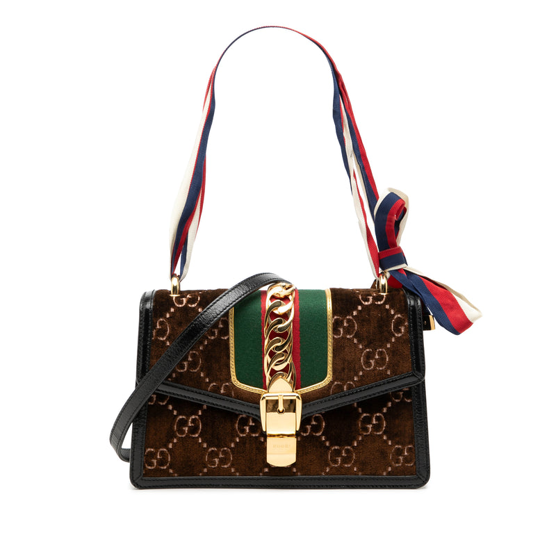 Small GG Velvet Sylvie Crossbody
