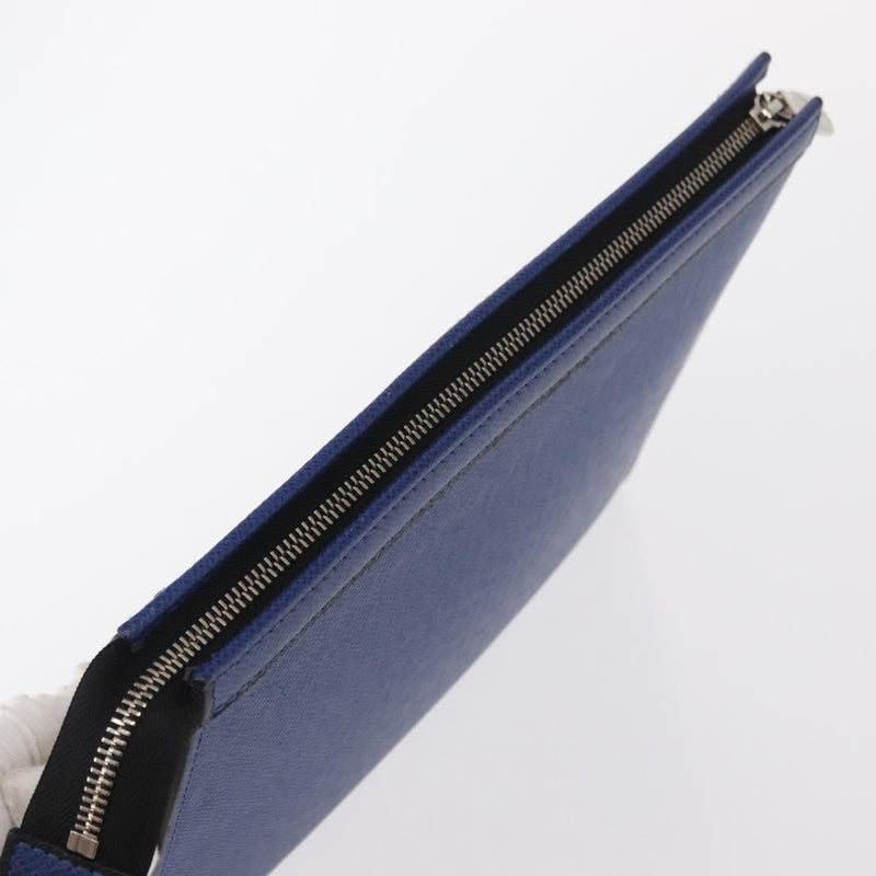 Louis Vuitton Pochette Voyage Taiga Leather Blue Bag