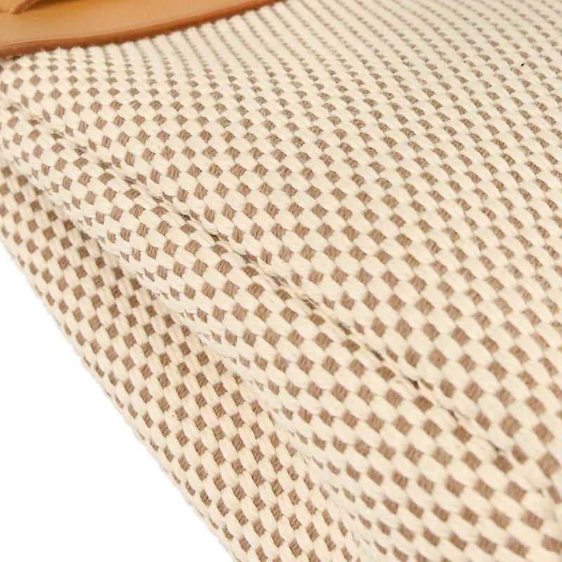 Hermes Herbag Toile And Leather Beige Canvas Bag