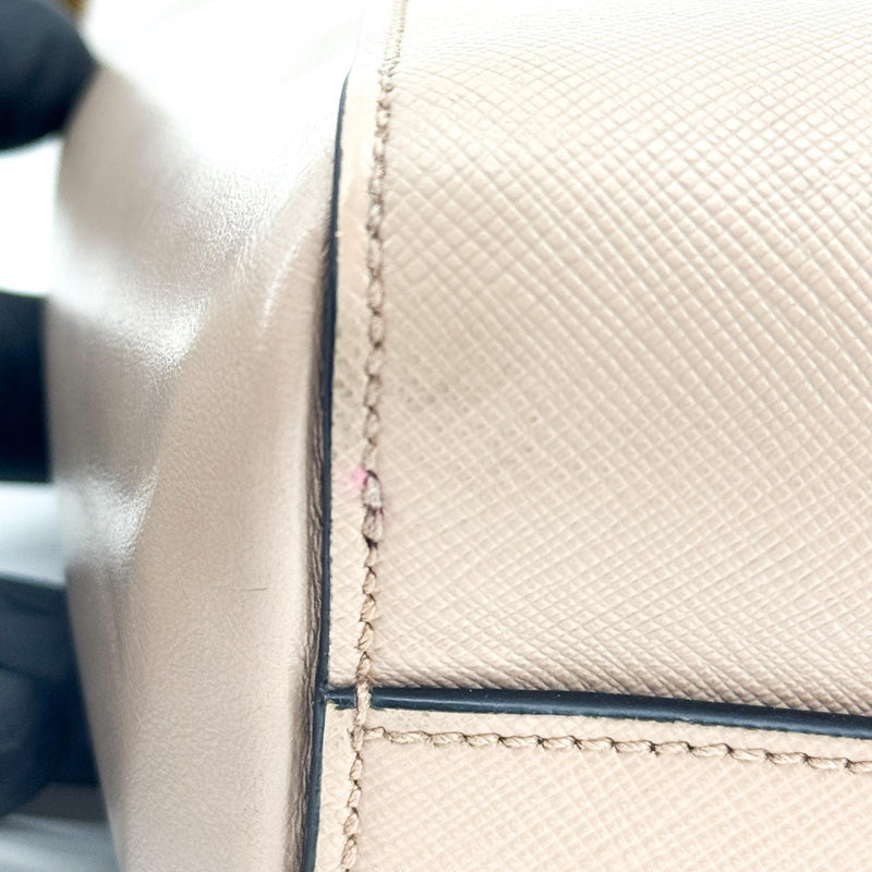 Prada Vintage Tote Leather Beige
