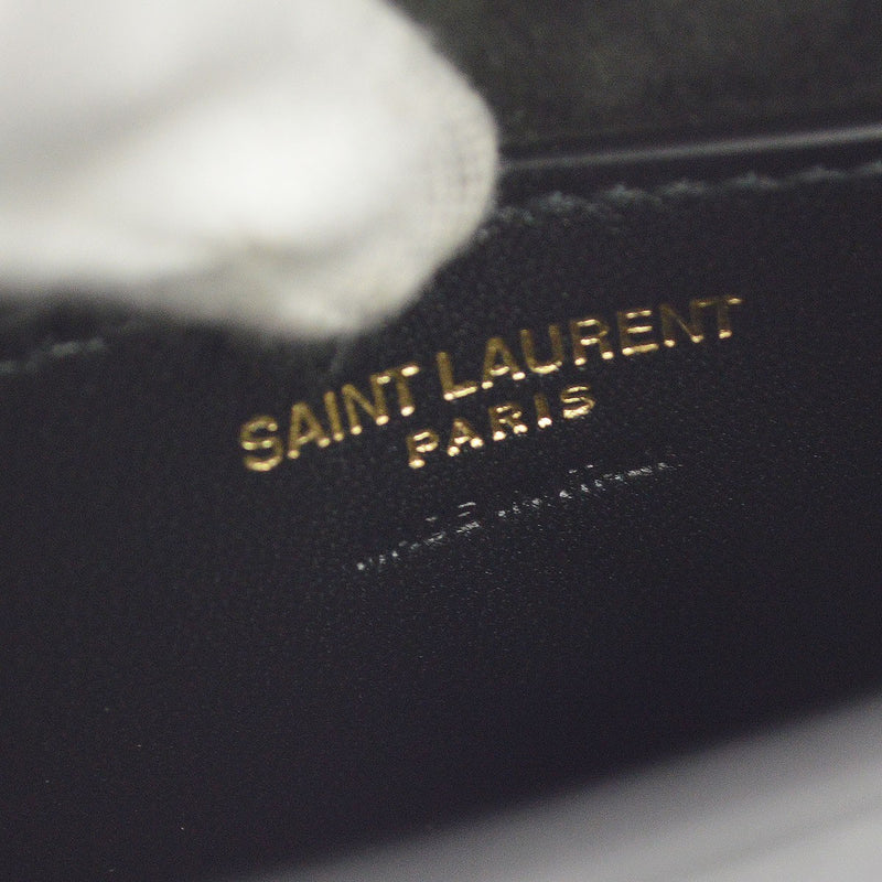 Saint Laurent Le 5 A 7 Vertical Leather Black Bag