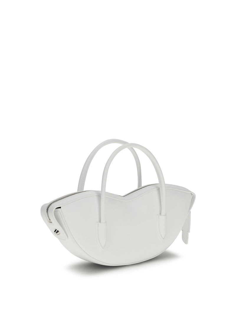 Fiorucci Mini Lips Shoulder Bag — White Calf Leather Bos Taurus