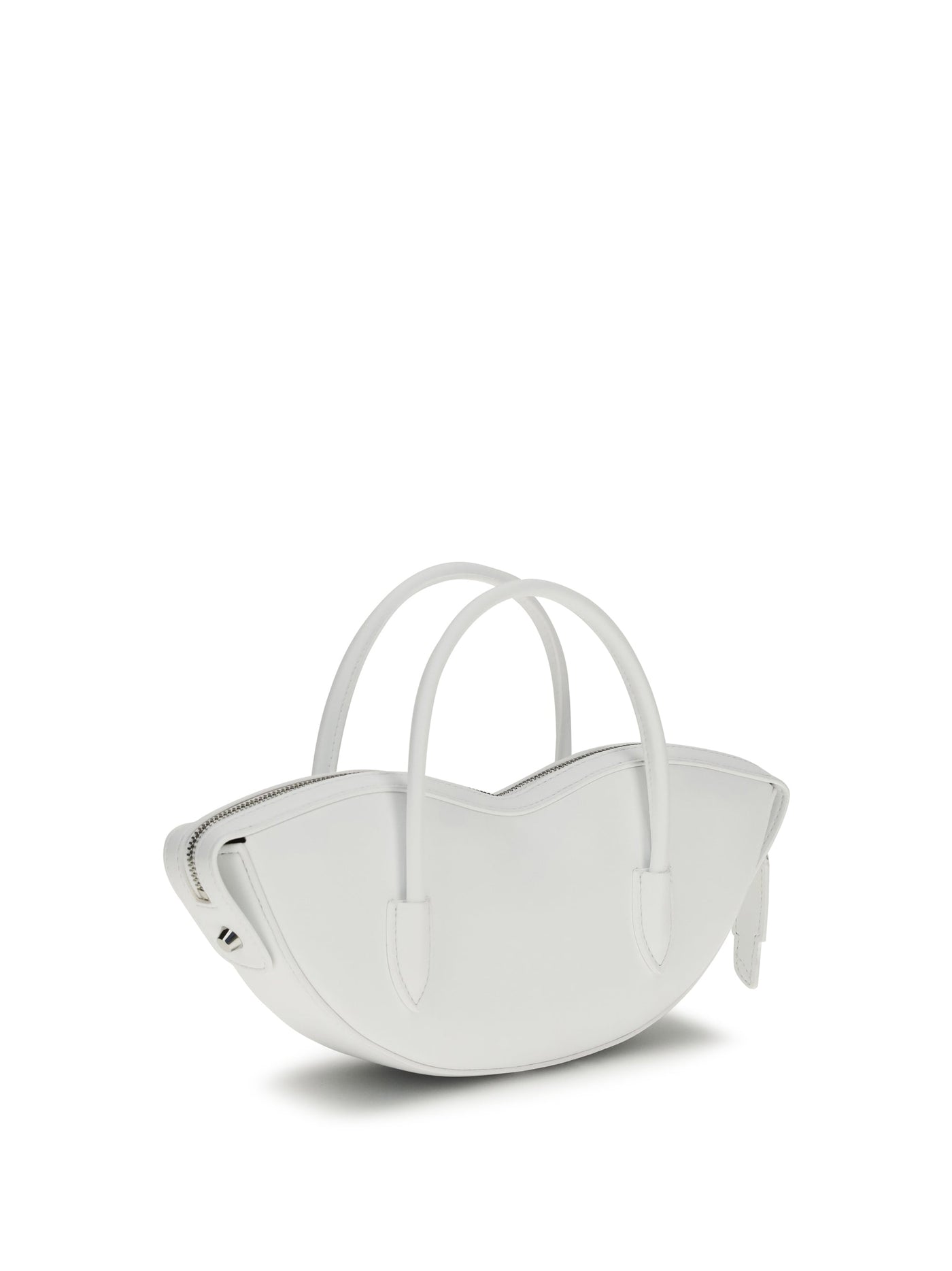 Fiorucci Lips Shoulder Bag — White Calf Leather