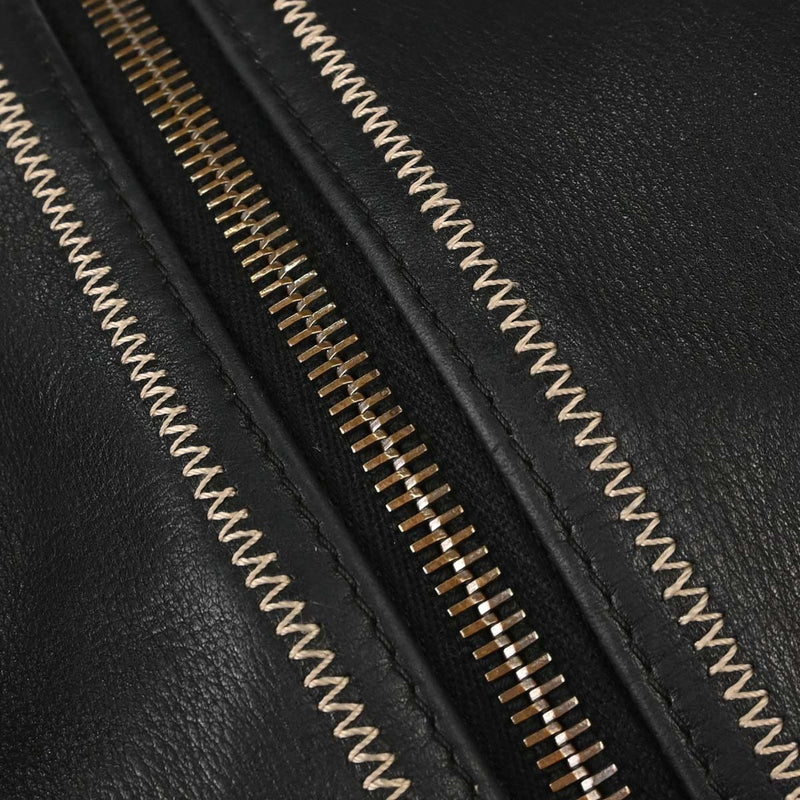 Chanel Vintage Bowler Lambskin Black Leather Bag