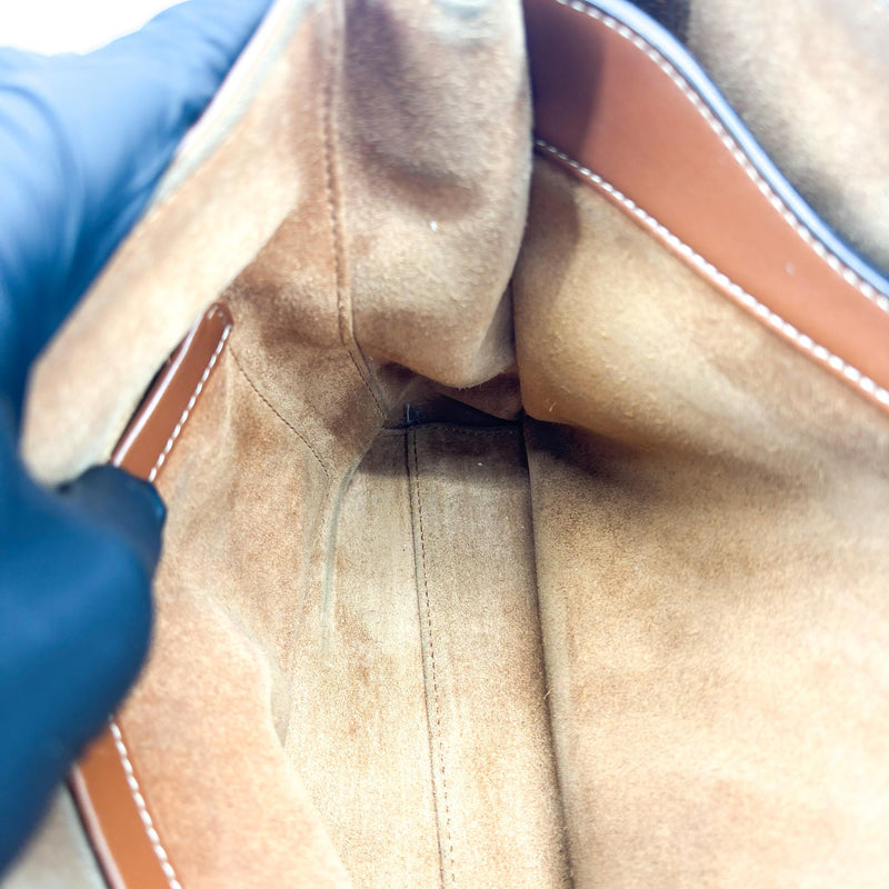 Celine Soft 16 Smooth Calfskin Brown Leather Bag