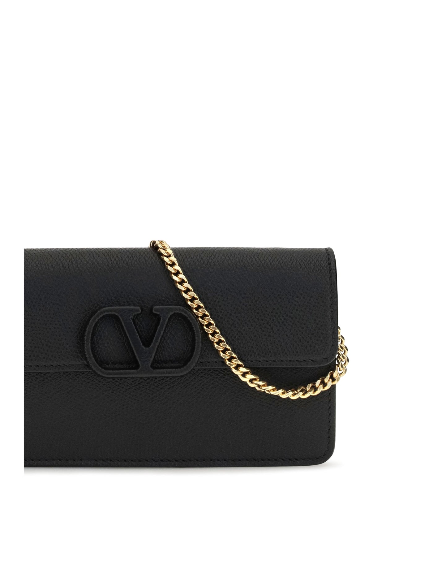 Valentino Garavani Wallet — Black Calf Leather & Purses