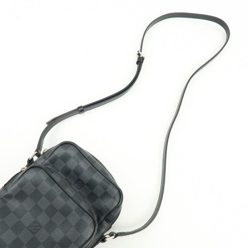 Louis Vuitton Rem Damier Graphite Black Canvas Bag