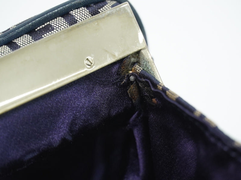 Fendi Vintage Shoulderbag Canvas Navy Bag
