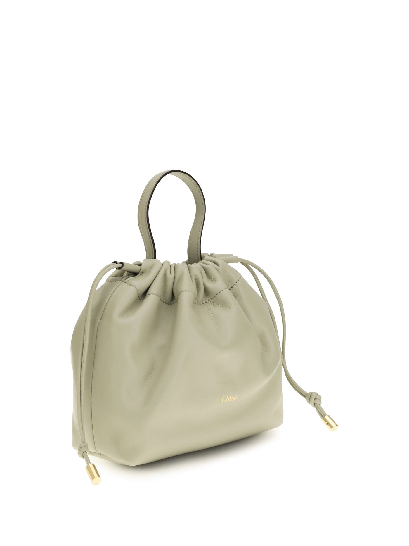 Chloé Icons Shoulder Bag — Gray Lambskin
