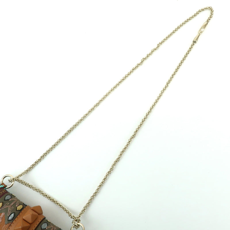 Valentino Garavani Glam Lock Leather Brown Bag