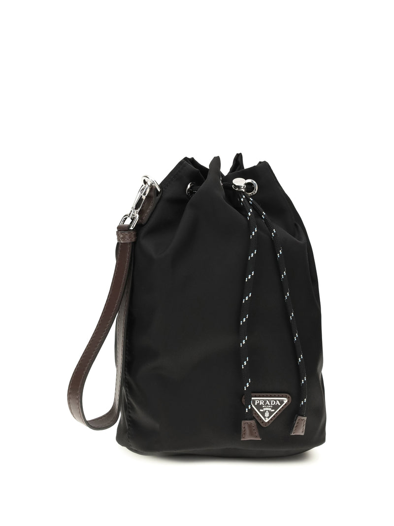 Prada Speedrock Bucket Bag — Black Recycled Polyamide