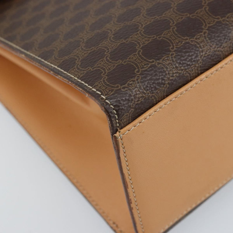 Celine Handbag Canvas Brown Bag