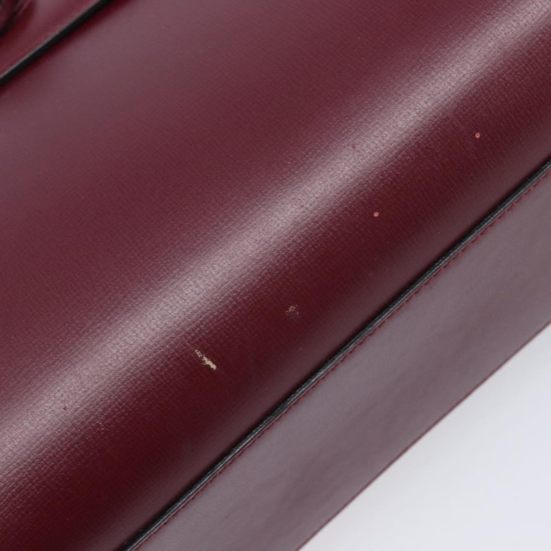 Cartier Must De Leather Burgundy Bag