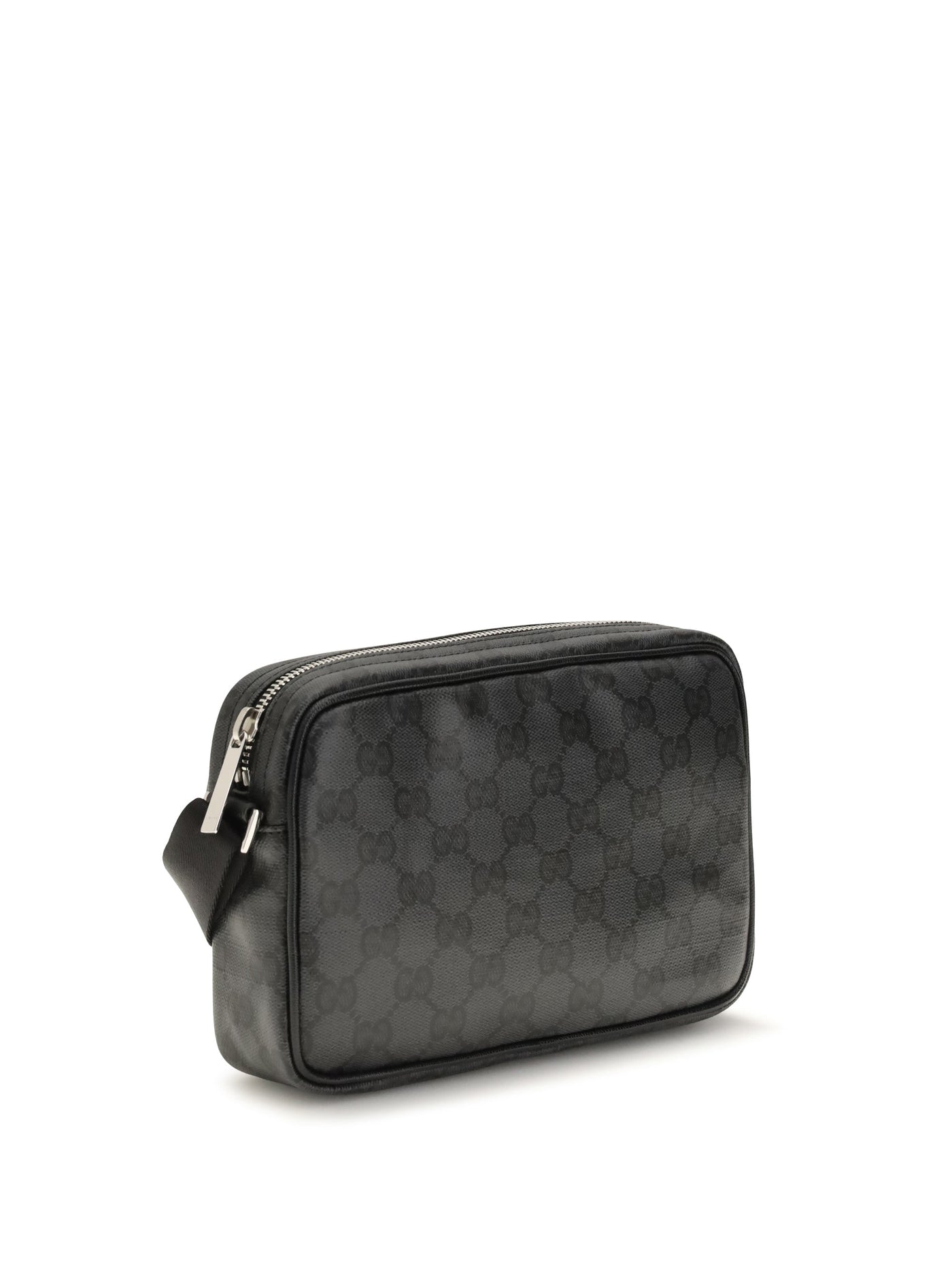 Gucci Mini Essence Shoulder Bag — Black Fabric