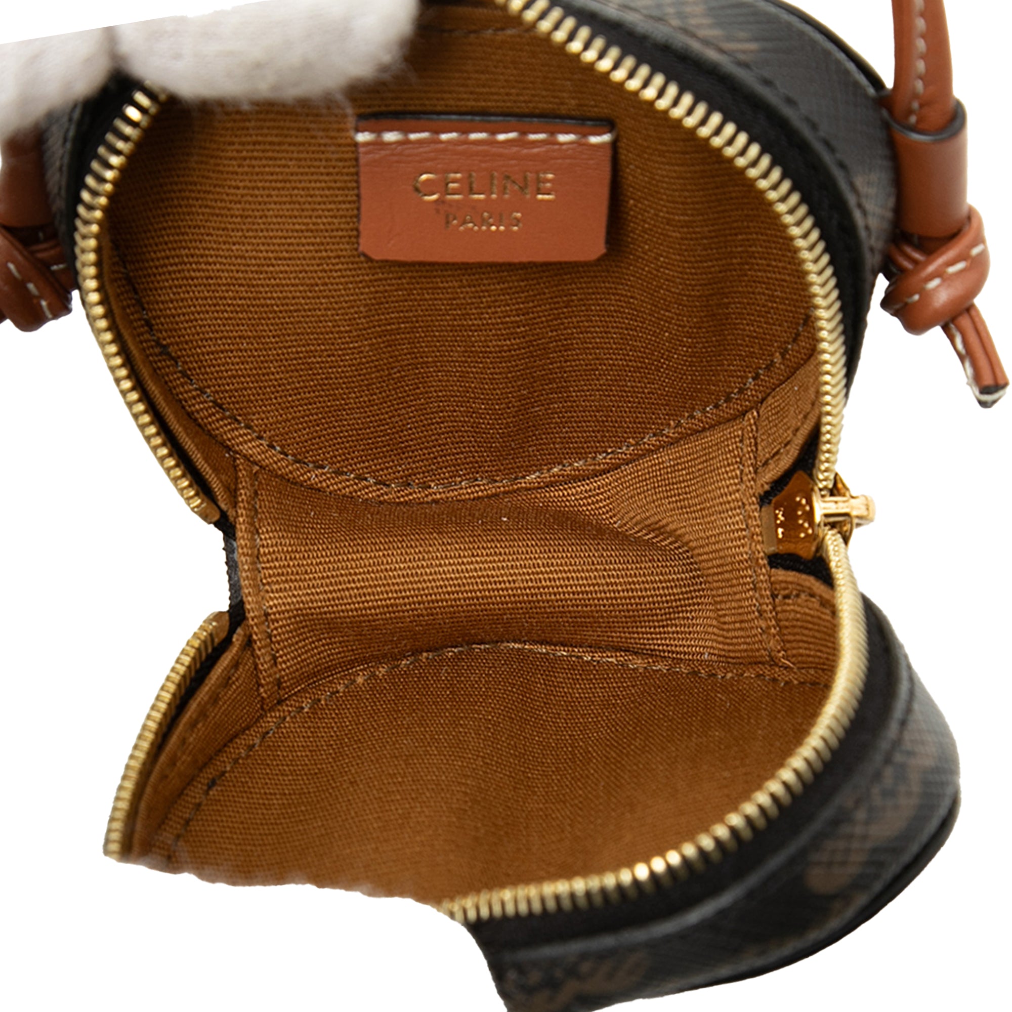 Micro Triomphe Coated Canvas Heart Crossbody - Image 4