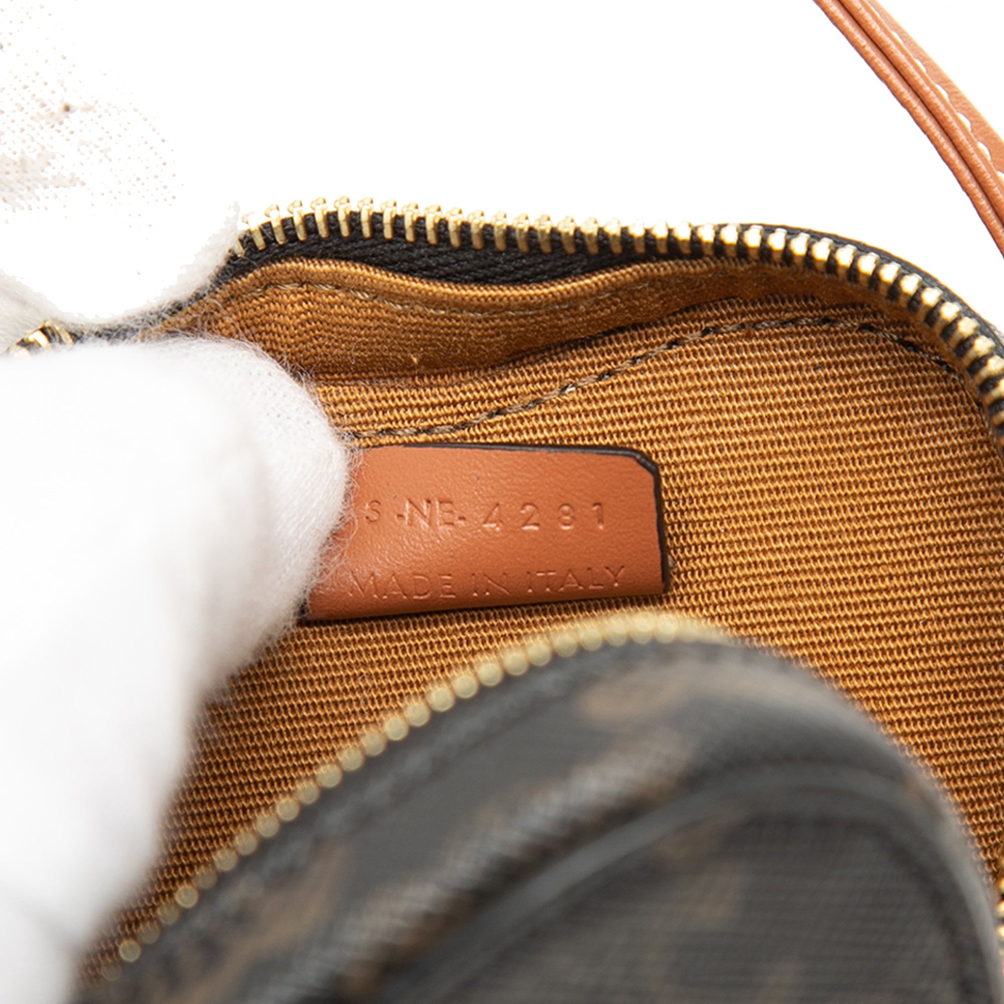 Micro Triomphe Coated Canvas Heart Crossbody - Image 6