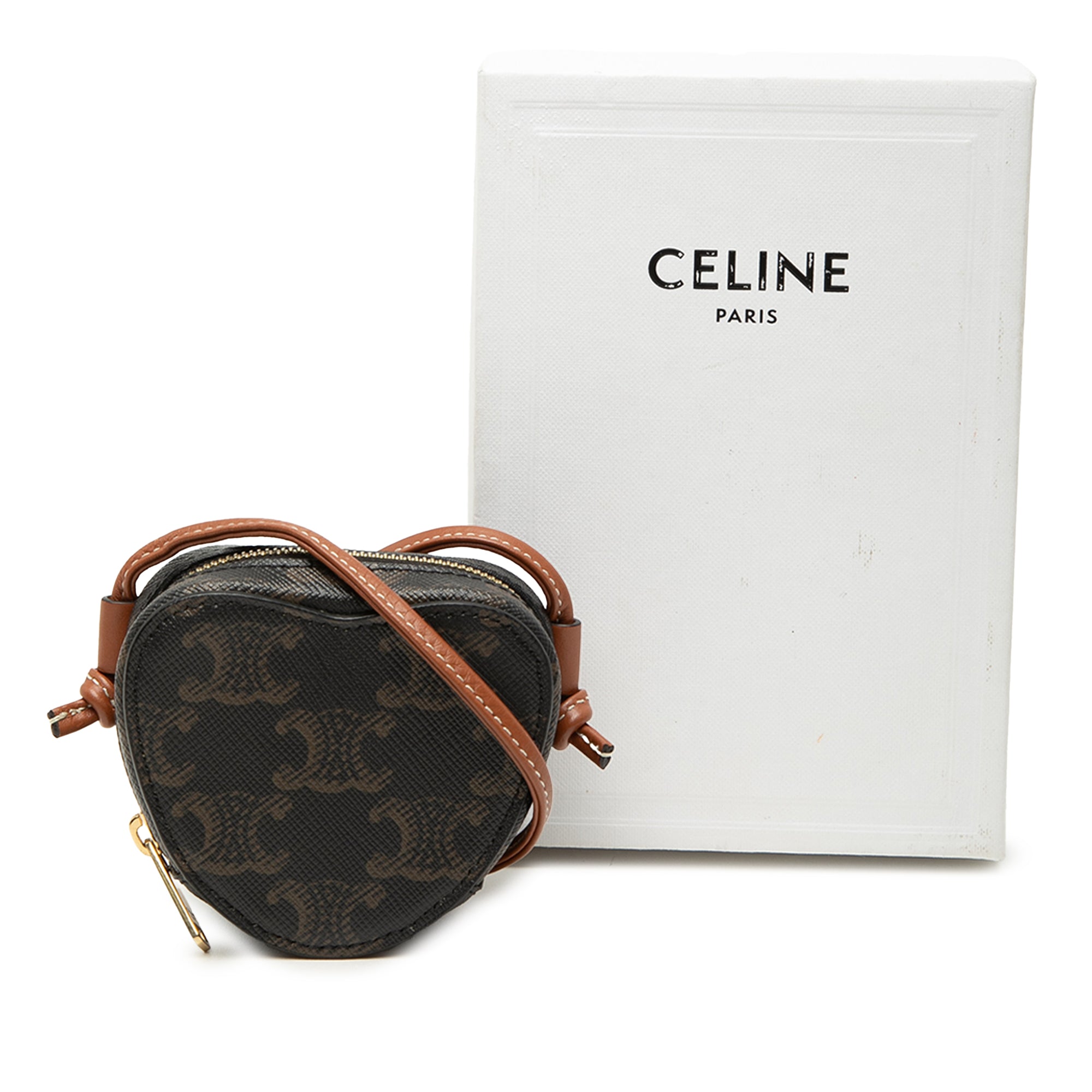 Micro Triomphe Coated Canvas Heart Crossbody - Image 8