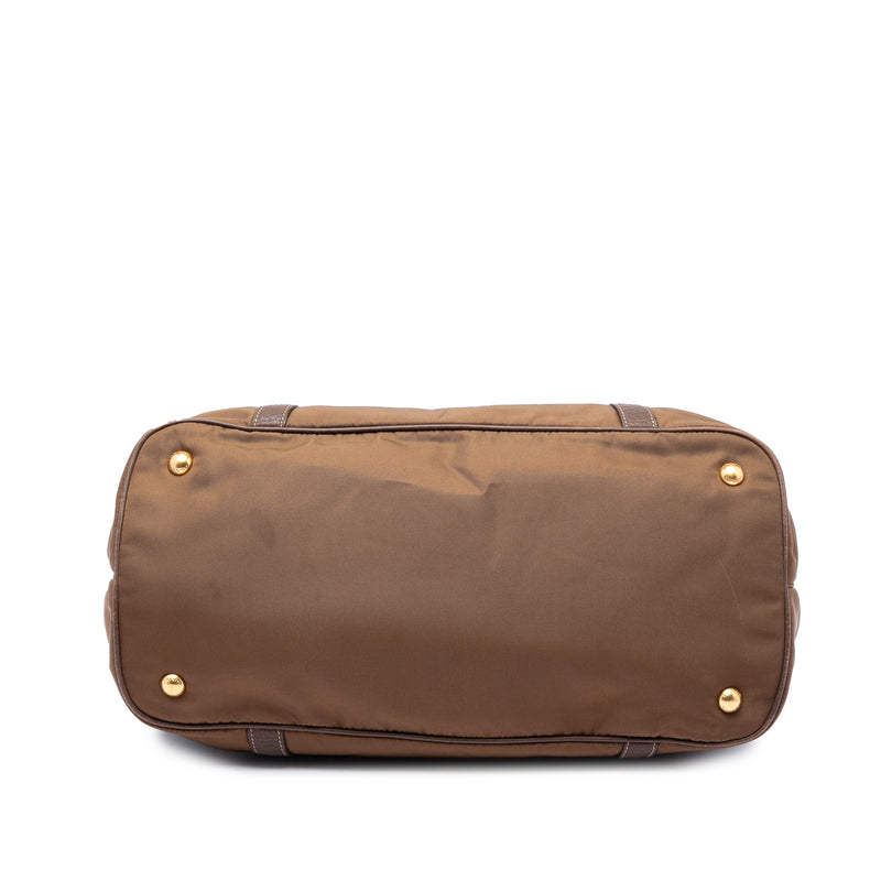 Vitello Daino Trimmed Tessuto Satchel - Image 3