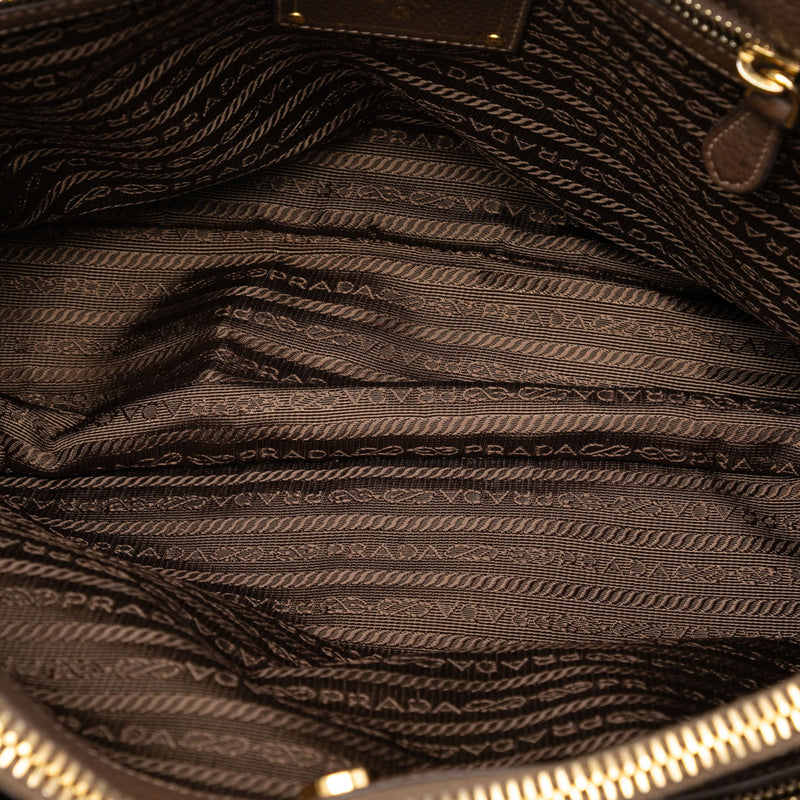 Vitello Daino Trimmed Tessuto Satchel - Image 4