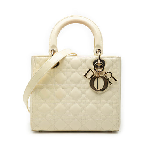 Medium Patent Cannage Lady Dior - Image 1