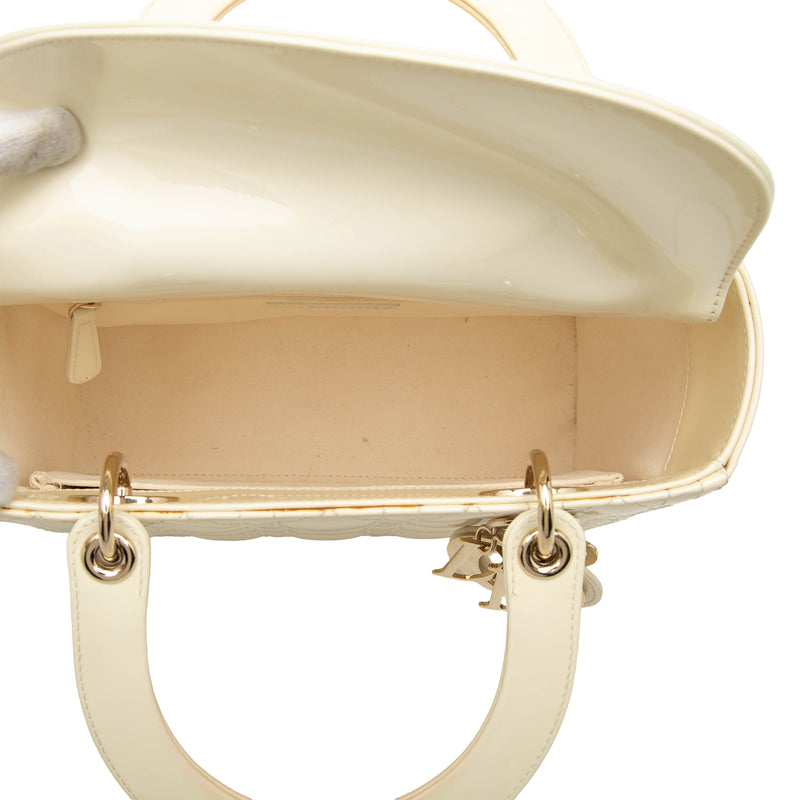 Medium Patent Cannage Lady Dior - Image 4