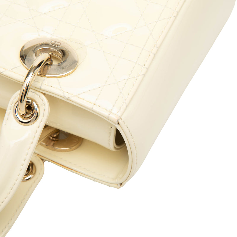 Medium Patent Cannage Lady Dior - Image 8