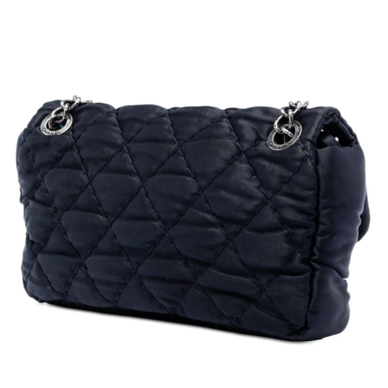 Medium CC Quilted Satin Single Flap - Image 2