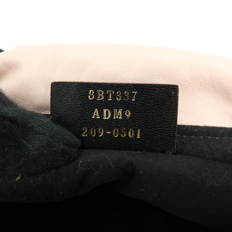 Fendi Logo Drawstring Leather Pink Bag
