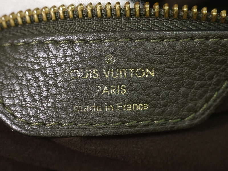 Louis Vuitton Stellar Mahina Leather Khaki Bag