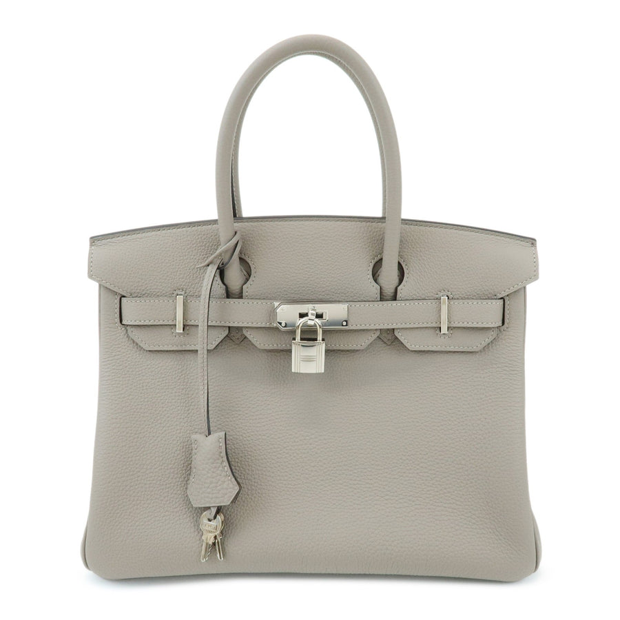 Hermes Birkin Grey Togo With Palladium Hardware Gray Leather Bag