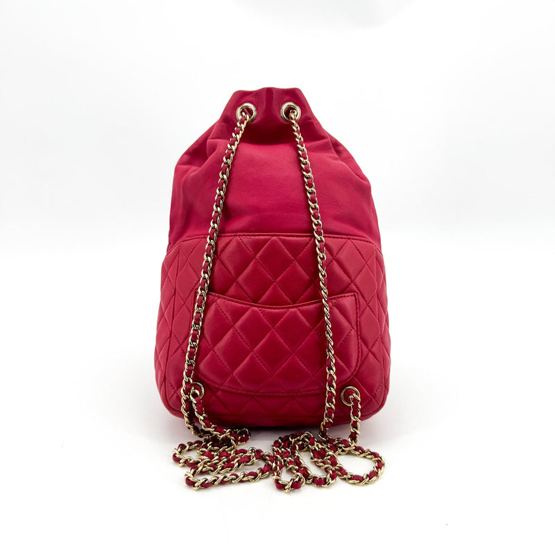 Chanel Backpack Seoul Lambskin Pink Leather