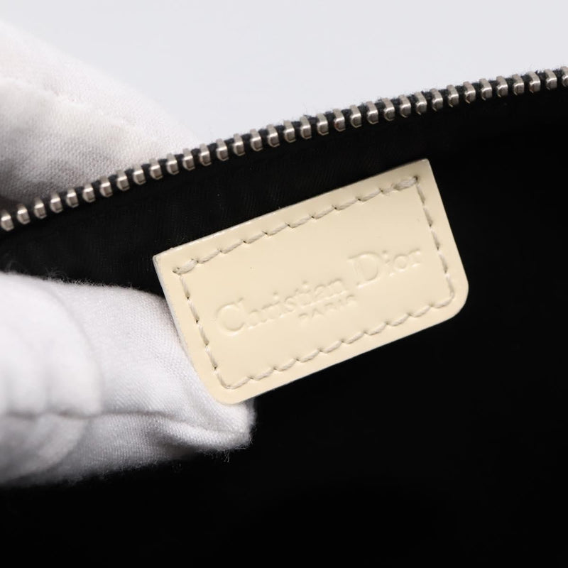Christian Dior Vintage Saddle Diorissimo Canvas Gray Bag