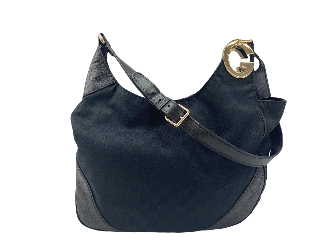 Gucci Charlotte Messenger Guccissima Leather Black