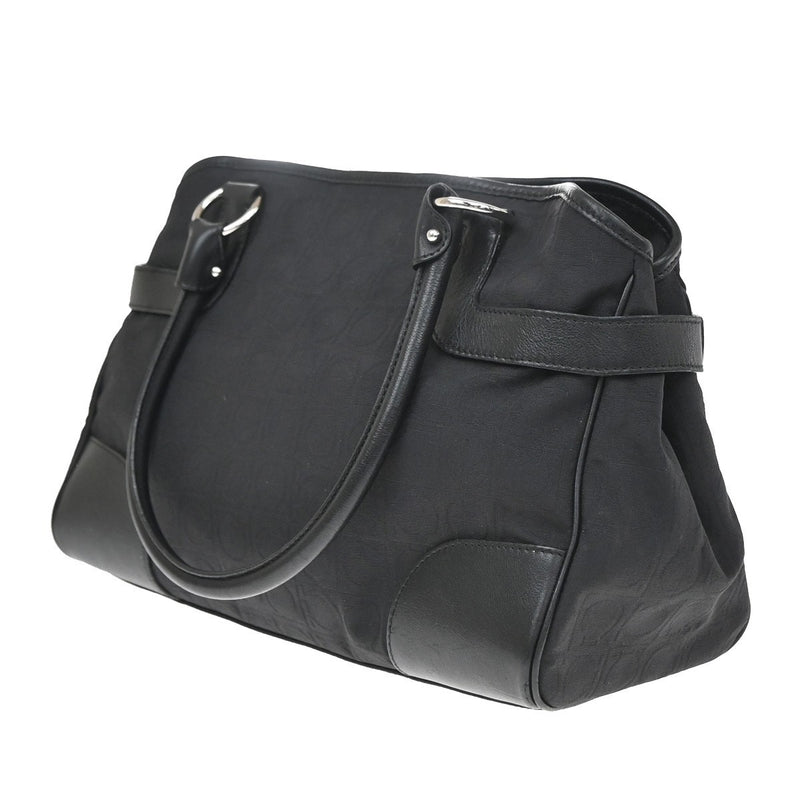 Salvatore Ferragamo Gancini Tote Canvas Black