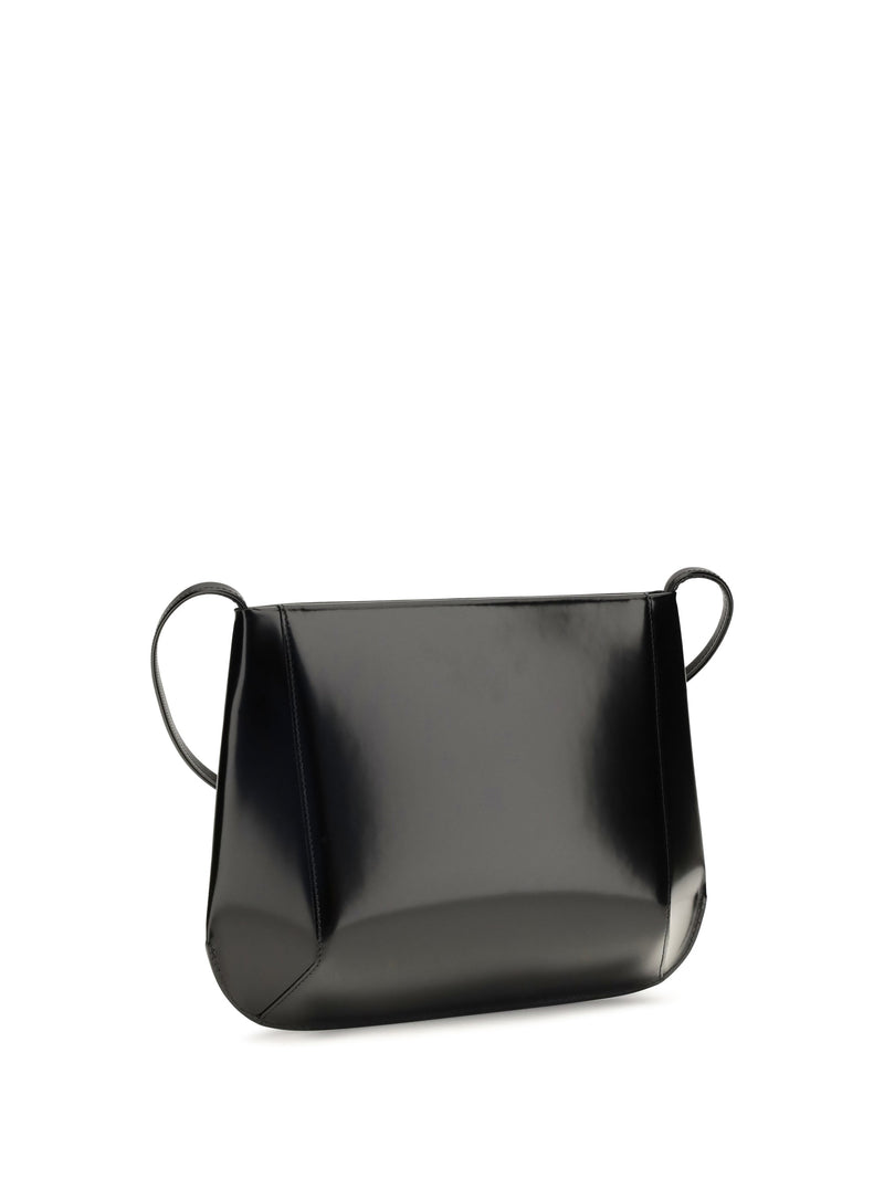 Fane Loge Crossbody Bag — Black Calf Leather Bos Taurus