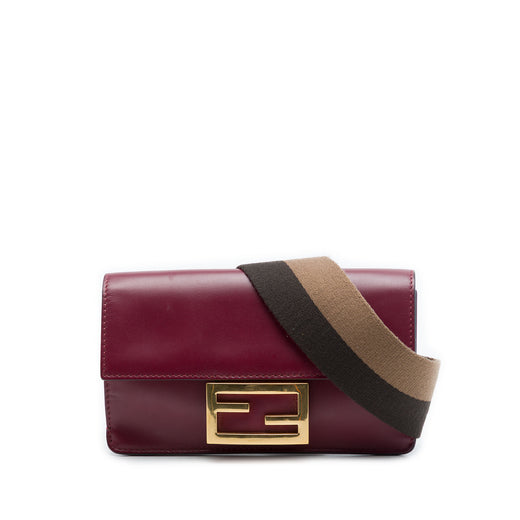 Mini Leather Flat Baguette Crossbody - Image 1