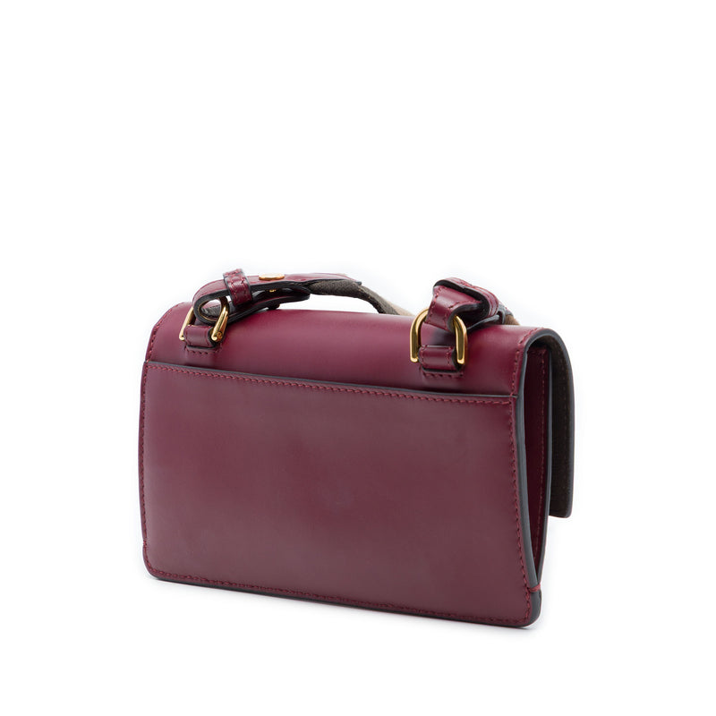 Mini Leather Flat Baguette Crossbody - Image 2