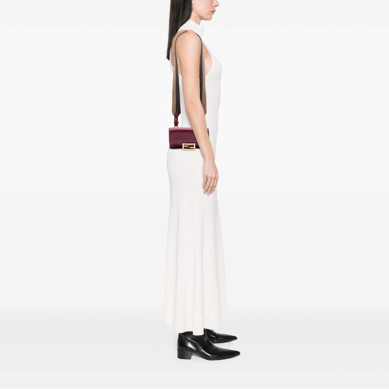 Mini Leather Flat Baguette Crossbody - Image 6