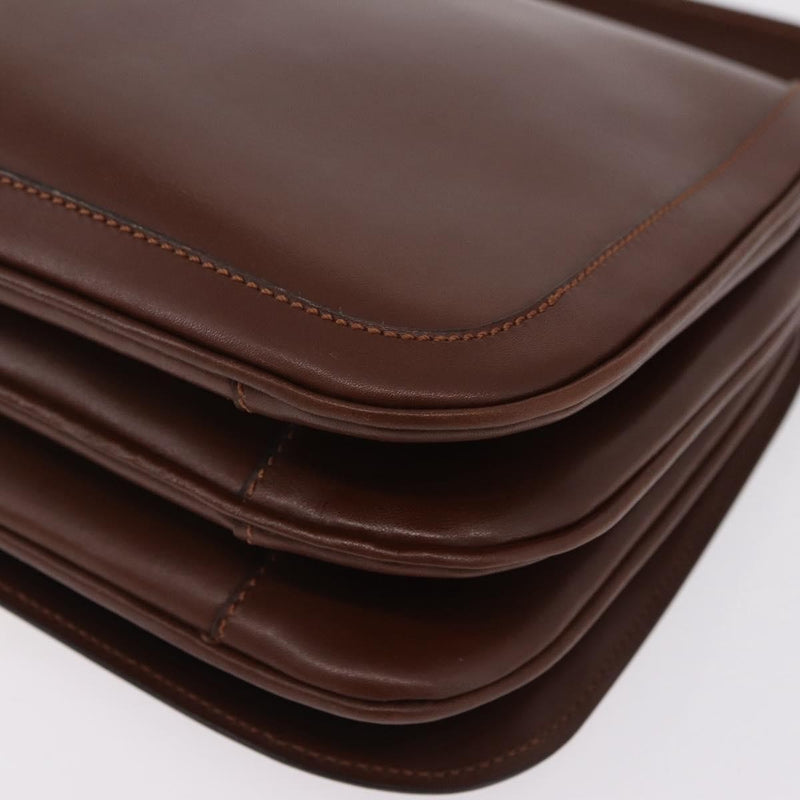 Celine Triomphe Leather Brown Bag