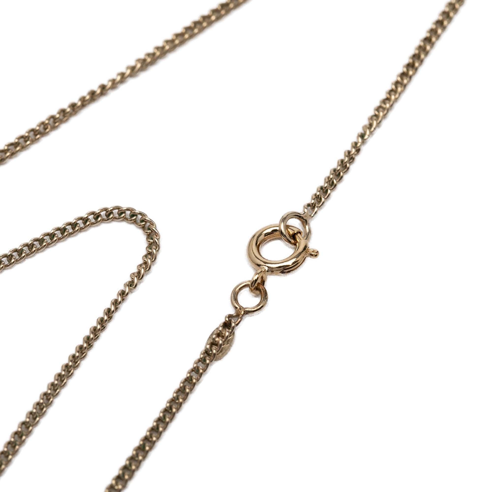 CC Brass Lacquered Pendant Necklace - Image 3