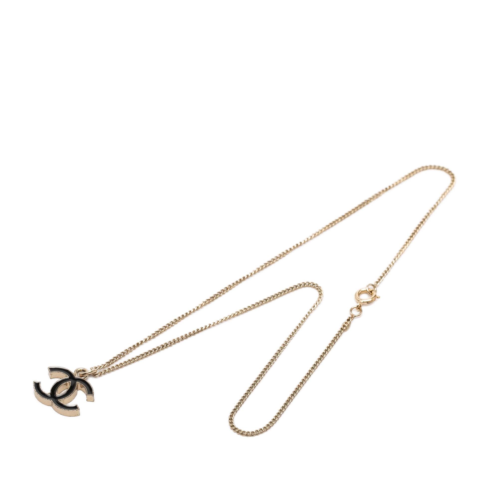 CC Brass Lacquered Pendant Necklace - Image 5