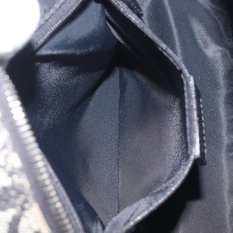 Christian Dior Trotter Double Saddle Canvas Black Bag