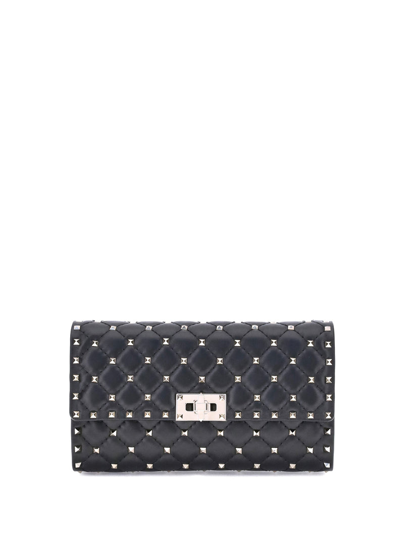 Valentino Garavani Shoulder Bag — Black Nappa Leather