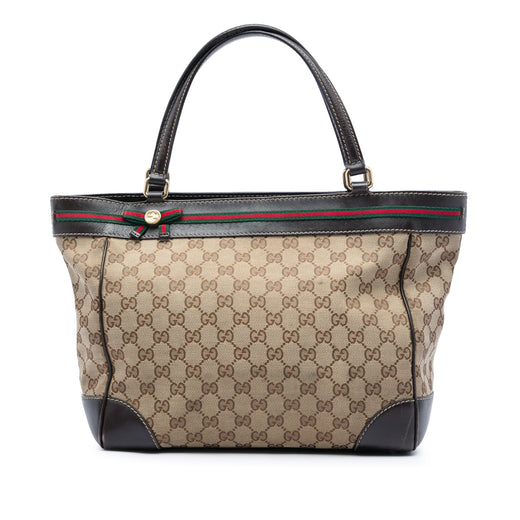 GG Canvas Web Mayfair Tote - Image 1