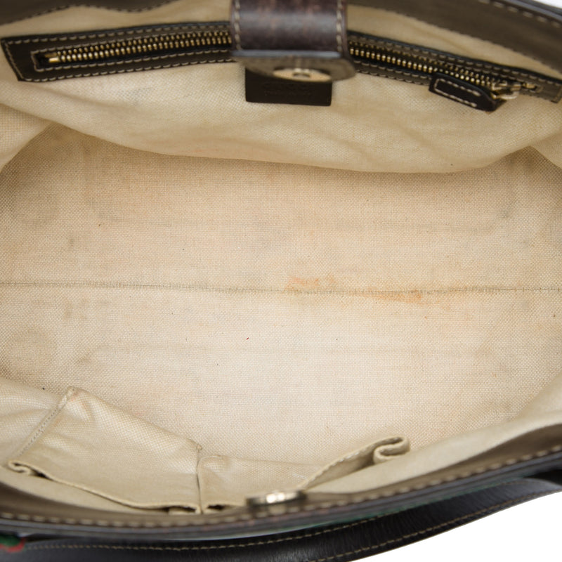 GG Canvas Web Mayfair Tote - Image 4